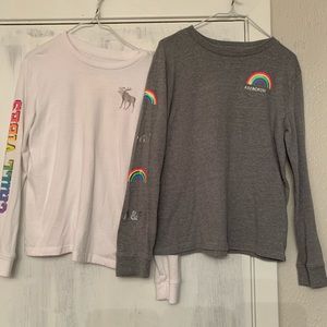 A&F kids shirt bundle $15 for both💜